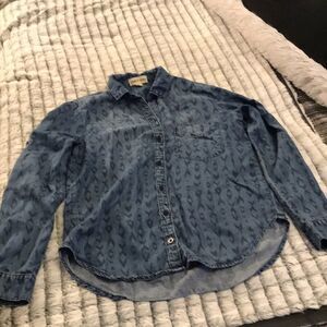 Cloth and stone jean button down shirt